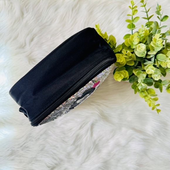 Justice Sparkle Panda Sequin Flip School Lunch Tote – Big Eyes Design - Picture 6 of 8